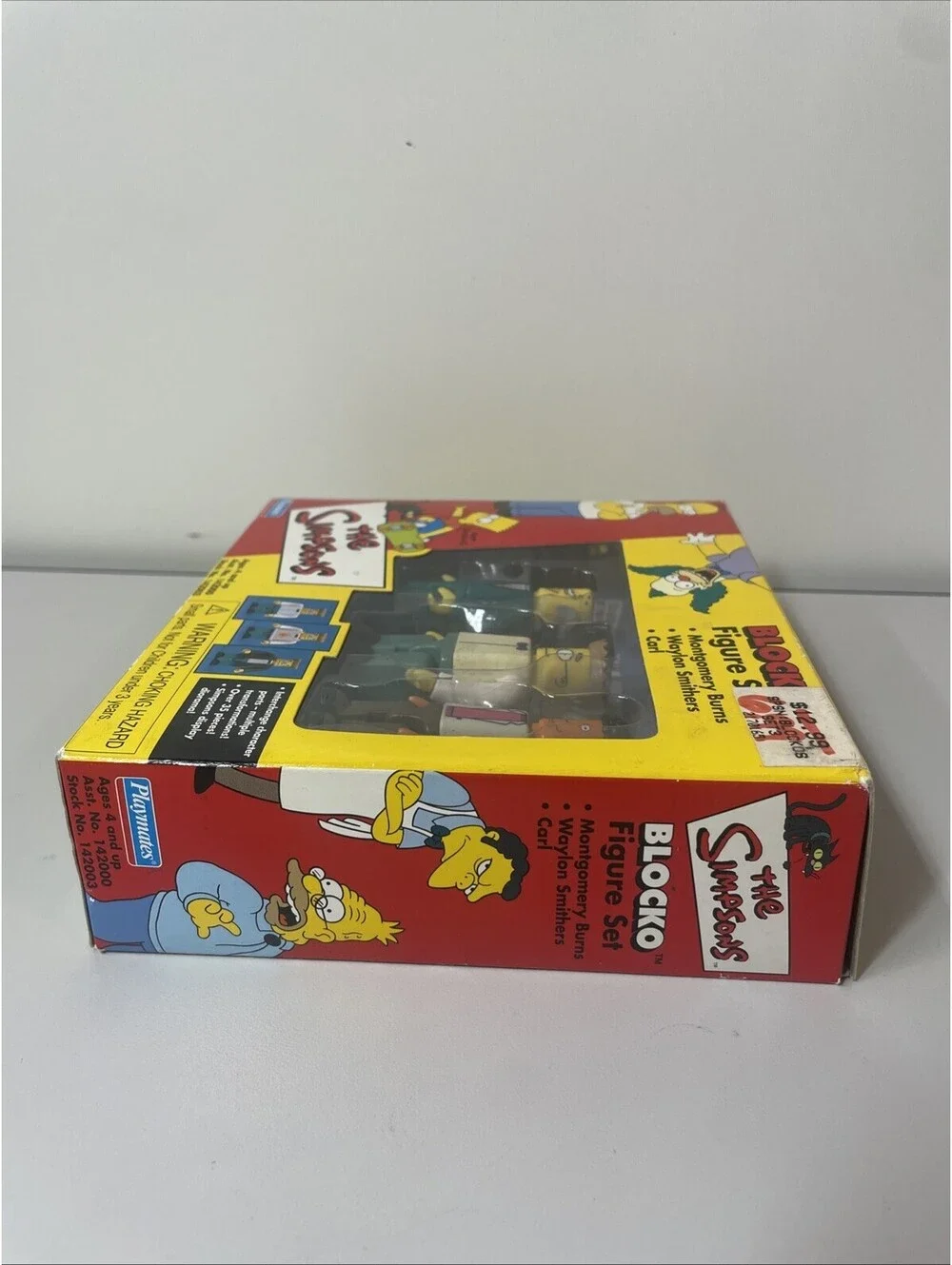 The Simpsons BLOCKO Figure Set; Montgomery Burns, Smithers & Carl  NEW Playmates
